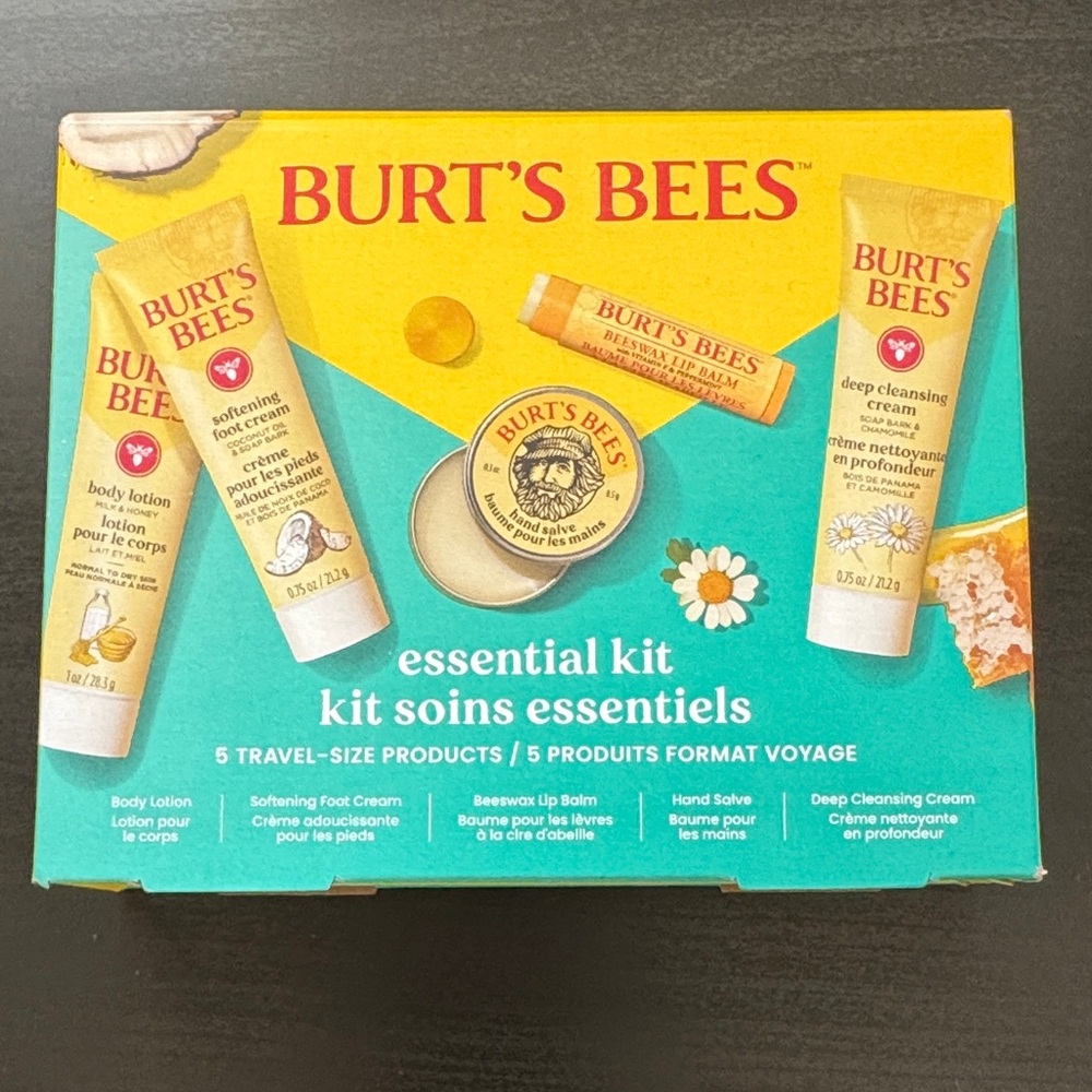 Burt's Bees Essential Kit - Yellow and Teal